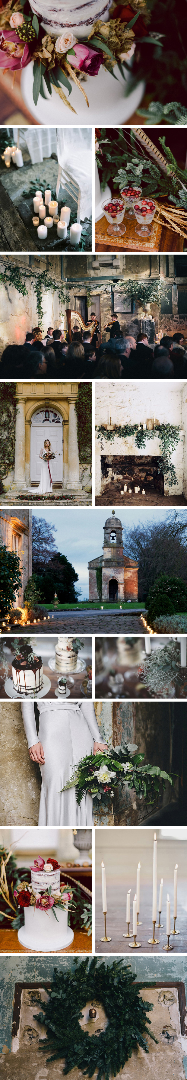Wedding mood board | Winter drama | These Four Walls blog