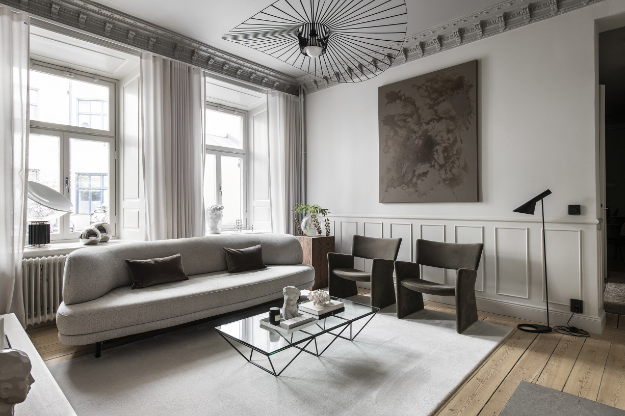 Home tour - a sophisticated turn-of-the-century Stockholm apartment | These Four Walls blog