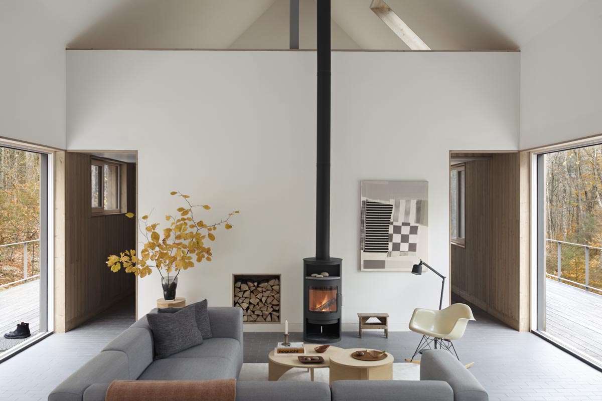 Home tour - a sustainable Catskills cabin with a minimalist interior | These Four Walls blog